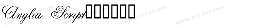 Anglia Script字体转换